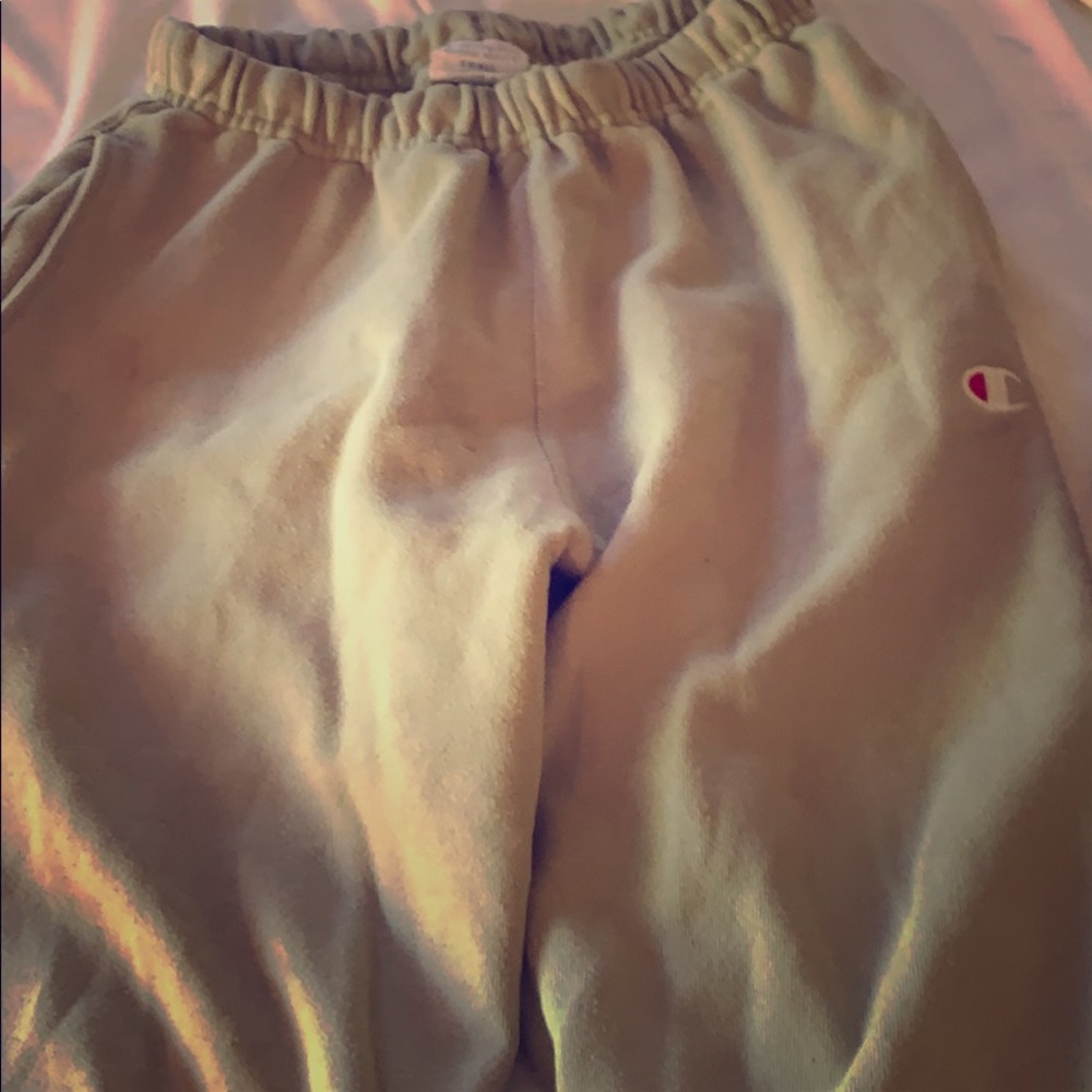 Champion Reverse Weave light green sweats